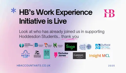 HB Accountants Launches Inspiring Work Experience Initiative Across Borough of Broxbourne and We’re Just Getting Started!